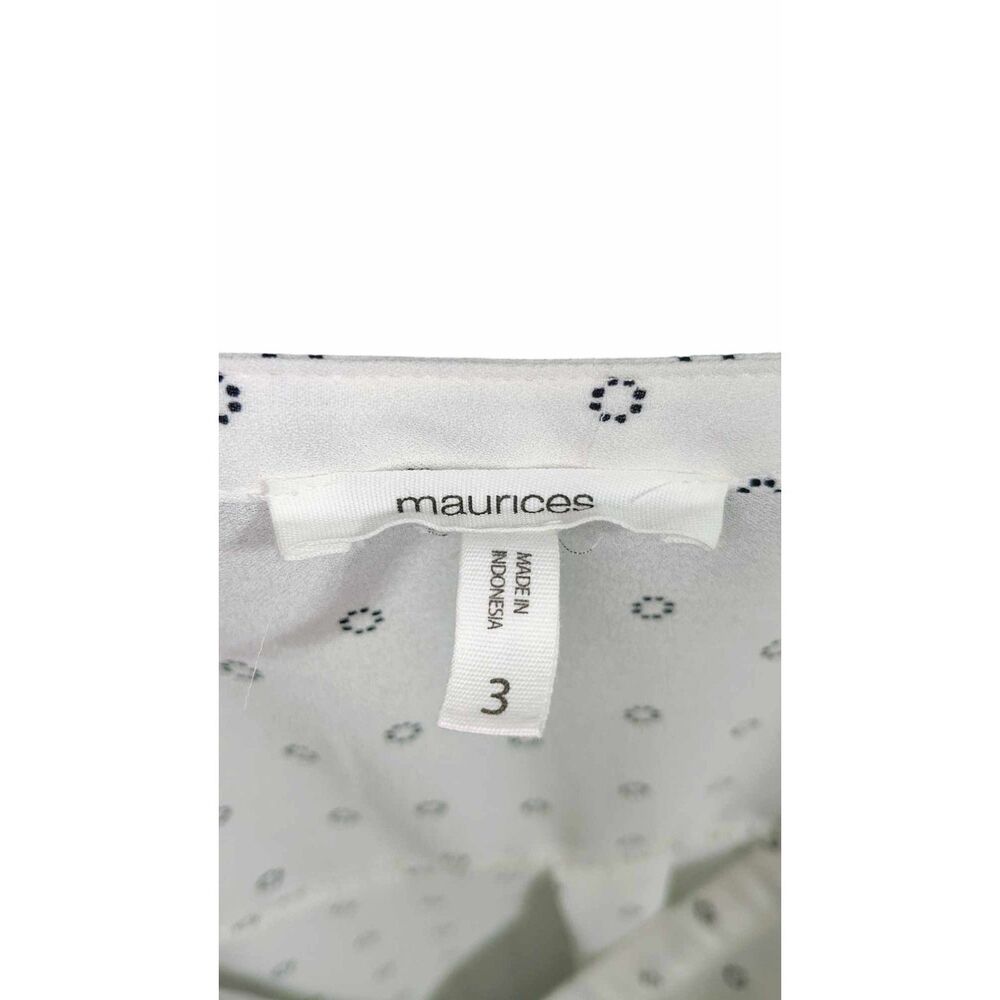 Maurices Womens Blouse Shirt Plus Size 3X. EUC Black/White Sheer - Picture 5 of 5